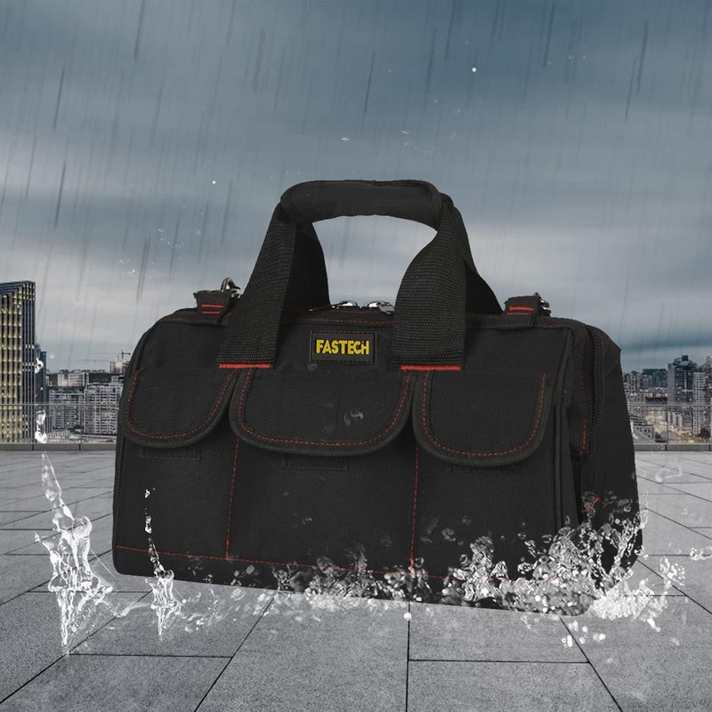 FSATECH 20-inch Heavy Duty Tools Bag with Wide Mouth for Tool Storage, Carrier and Organizer, Tote Bag for Men, Wide Mouth Tote Bag With Inside Pockets (20 Inch) - Image 4